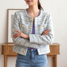 LUNA GIRL 女款Pattison粗花呢外套