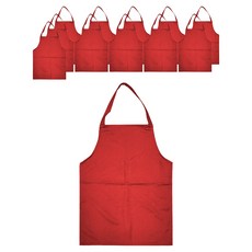 金銀絲客人用迷你圍巾式圍裙, 紅色, 12個