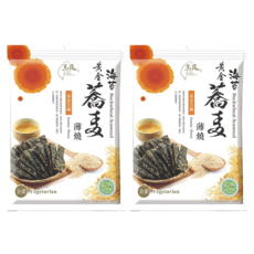玉民 台灣黃金蕎麥海苔薄燒 蕎麥芝麻 全素, 40g, 2包