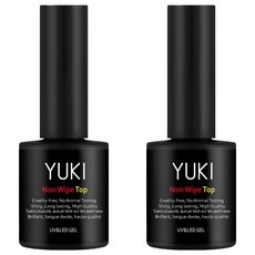 YUKI 經典免擦拭上層凝膠, 單一顏色, 10g, 2個