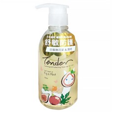 Tender 天生溫柔 貓咪專用寵物安撫沐浴乳，舒敏防護 巴黎無花果&薄荷，250ml, 1瓶