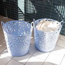Im Home Living Line Standard 透氣柔軟洗衣籃 40L 2入, 藍色