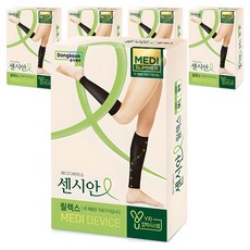 센시안 릴렉스 압박밴드 블랙, 5개, 종아리/무릎형