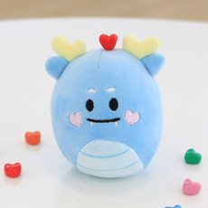 모찌타운 무적의 삼룡이 스트레스볼 인형, 8cm, 블루(사랑해용), 1개