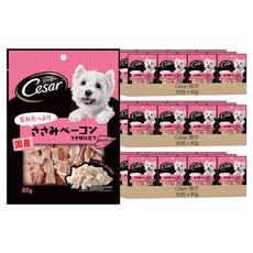 Cesar 西莎 點心系列 狗零食, 低脂雞胸培根切片口味, 80g, 108包