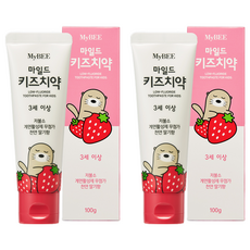 MyB 溫和兒童牙膏草莓味, 100g, 2個