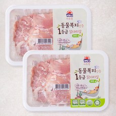 사조원 동물복지 인증 1등급 닭다리살 (냉장), 300g, 2개