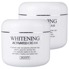 JIGOTT 保濕修護面霜 亮白, 100ml, 2罐