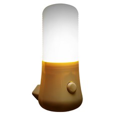 按壓開關小夜燈 3W LED, 浪漫黃