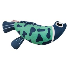 AmyCarol 貓草玩具魚仔系列 青斑魚 貓咪玩具 紓壓玩具, 1個