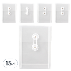 Tailstar 直立式文件便條紙收納盒, 透明, 15個