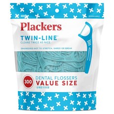 플랙커스 트윈 라인 치실, 300개입, 1개