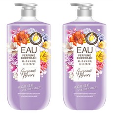 EAU 淨耀 香水沐浴乳 百花霓裳, 1L, 2罐