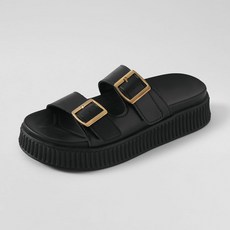 ChakanShoes 女款金屬扣環厚底拖鞋 SPLTR2e153