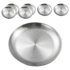 BangJiaShi 幫家適 不鏽鋼圓盤 7個, 銀色, 1組