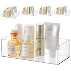 多用途浴室整理盒 一體型, 透明, 6個