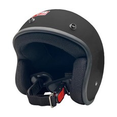 evo helmets 艾莉莎復古騎士安全帽 附冰絲面罩, 鏡面黑