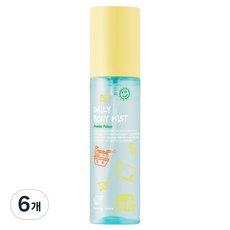 댄싱웨일 데일리 바디 미스트 파우더 포션, 6개, 70ml