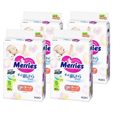 Merries 妙而舒 日本境內版 金緻柔點透氣黏貼型尿布, S, 248片