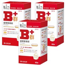 台塑生醫 MD Formula 醫之方 緩釋B群雙層錠 高單位維生素B群 添加乳清蛋白+五味子+牛磺酸 10小時緩釋技術, 60顆, 900mg, 3盒