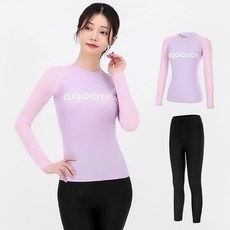 aquatica 女款防曬上衣 AQAWTS23009 + 水上緊身褲套組