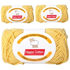 Yarna Happy Cotton 編織線 45g, 735, 3個