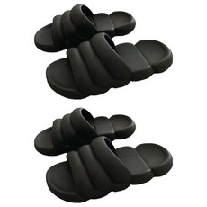 프랑온드 마카롱 슬리퍼, 블랙, 2개