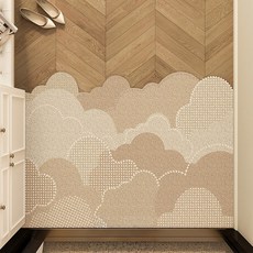 玄關絲圈地墊 3.6kg, 綠斯流影