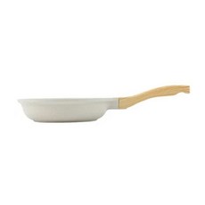 德利生活 麥飯石煎鍋 白色, 1個, 20cm