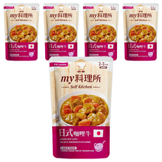金車 my 料理所 日式咖哩牛 嚴選牛肉 多種料理方式 無添加味精防腐劑, 390g, 5袋