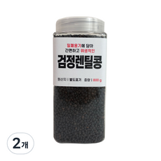 대한농산 통에담은 검정렌틸콩, 800g, 2개