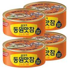동원 살코기 동원맛참 고소참기름 통조림, 90g, 4개