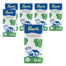 歐洲寶貝 優質保久牛奶 100%生乳 UHT超高溫滅菌, 1L, 6瓶