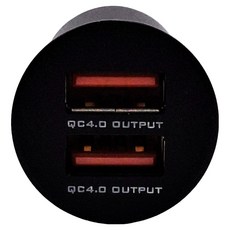 MCK 雙孔2A車充27w 金屬黑 MCK-QR1