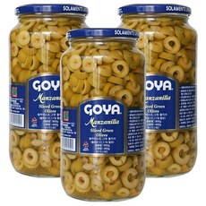 고야 슬라이스드 그린 올리브, 3개, 900g