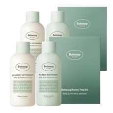 Bebesup 家用洗衣精 + 織物柔軟精 體驗組 微風花園, 2套