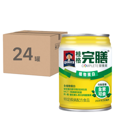 QUAKER 桂格 完膳 營養素 植物蛋白, 250ml, 24罐