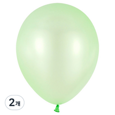 PARTY PANG 圓形珠光氣球 13cm 100入, 2個, 淺綠色