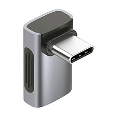 HAGiBiS 海備思 Type-C轉接頭 L型中彎, 24mm, 1個, 深空灰