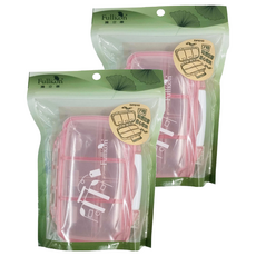 Fullicon 護立康 7格防潮保健盒 - ABS材質, 8.5cm x 12cm x 3.8cm, 2盒