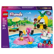 레고 프렌즈 42658 유니콘과 플라밍고 수영장 파티, 혼합색상, 1개