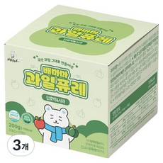 배마마 국내산 과일 퓨레, 3개, 200g, 단호박&사과