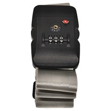 城市漫遊 十字行李箱束帶(C) TSA, 灰色, 長200~405 x 寬5cm