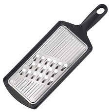 SHIMOMURA 下村 日本製 廚房吧厚絲 磨泥器/切菜器, 黑色 + 銀色, 1個