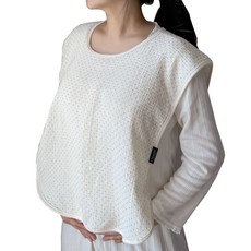 Cherinette 媽媽圍兜 哺乳圍裙 拍嗝墊, 摩卡, 1個, 1入