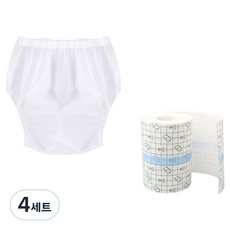 Happy is Mine 術後良好保護防水內褲 白色 + 防水膠帶組, 4套