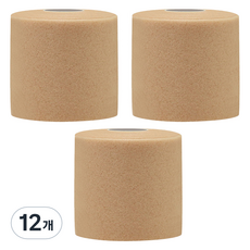 크리다 언더랩 근본 스포츠테이프 7cm x 10m 살구, 12개, 1개입