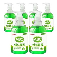 ABC洗碗精魔法泡泡廚房洗碗精 萊姆香, 800ml, 6個