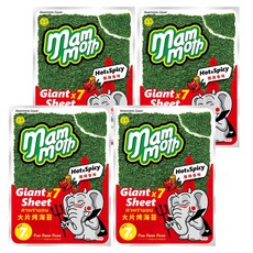 MM象 泰式烤海苔 酷辣香味 爽脆口感, 42g, 4袋