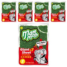 MM象 泰式烤海苔 酷辣香味 爽脆口感, 42g, 5袋